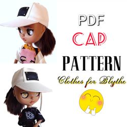 Cap PATTERN PDF for Blythe doll.