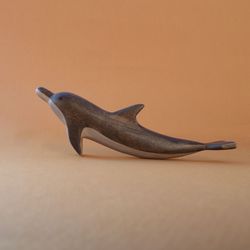 Wooden dolphin figurine - Dolphin toy - Sea creatures - Wooden handmade toys