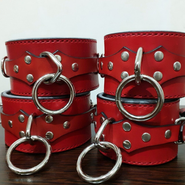 red leather o ring wrist and ankle cuffs.jpg