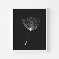 dandelion, dandelion print, dandelion poster, dandelion, dandelion wall art, stylish dandelion, nursery wall art