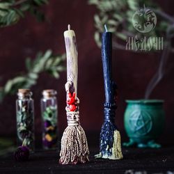 Voodoo Doll Broom Mold, Magic Candle, Magic Molds, Broomstick, Broom Candle