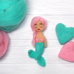 Mermaid baby doll, Newborn photo prop, Mermaid props