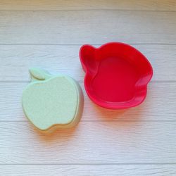 apple bath bomb mold stl file for 3d printing