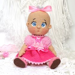 Dress baby doll crochet pattern PDF in English  Doll baby clothes pattern