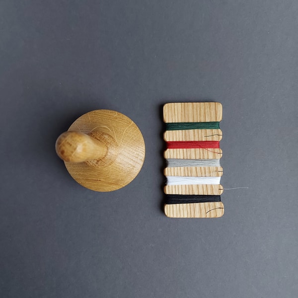 Darning kit. A set of darning mushrooms with threads and nee - Inspire ...