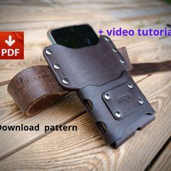 Leather pattern - Bikers phone case. BPC-R