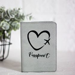 Passport holder, passport cover for women