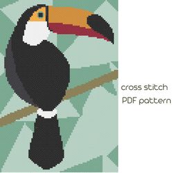 Birds cross stitch Pelican cross stitch pattern Easy cross stitch  PDF pattern /16/