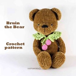 Crochet Teddy Bear Pattern Amigurumi Teddy Bear Pattern Bear Plush Crochet Pattern