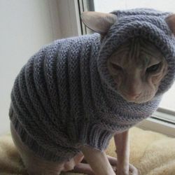 cat clothes, cat sweater, sphynx clothes, sphynx sweater, warm sphynx clothes, warm cat clothes, warm cat sweater, soft