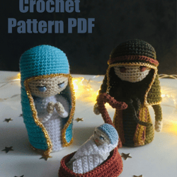 Crochet Pattern Christmas Nativity 3pcs