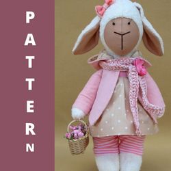 Toy sewing pattern Stuffed animal sewing pattern, Plush sewing pattern Toy Sheep pattern