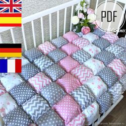 Bubble blanket diy puffy quilt /  Baby puff quilt bubble blanket / bubble blanket pattern / puff quilt  diy