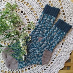 Handmade wool womens socks