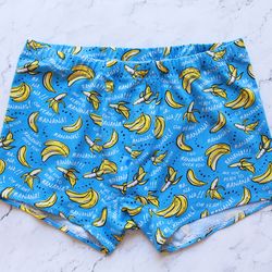 Mens classic boxer briefs with bananas print