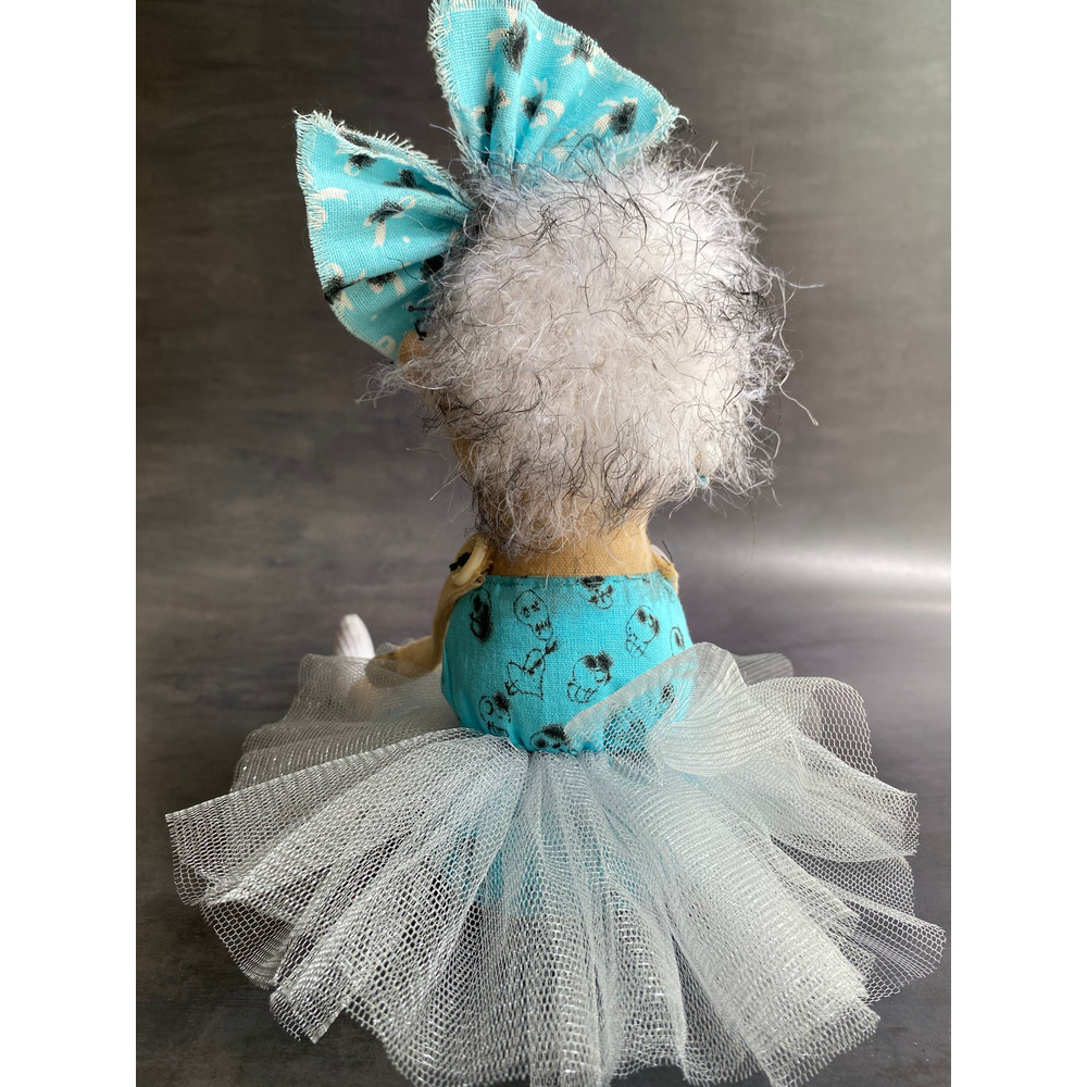 Halloween doll in blue dress