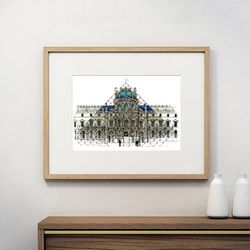 Graphic poster "Louvre"