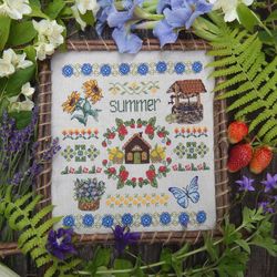 Summer Time cross stitch pattern download PDF