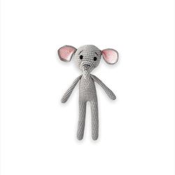 crochet elephant pattern, amigurumi pattern, crochet animals, crochet patterns