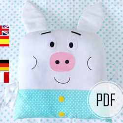 Pillow pig diy / Pig pillow pattern