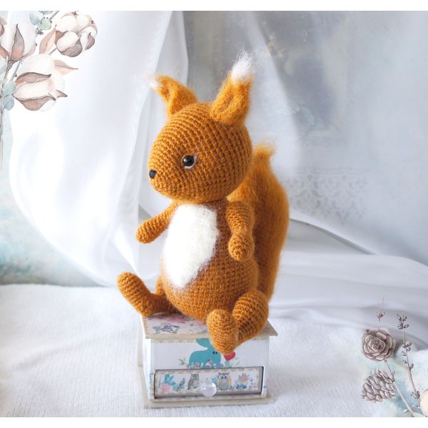 Squirrel animal doll, Cute forest stuffed animals - Inspire Uplift