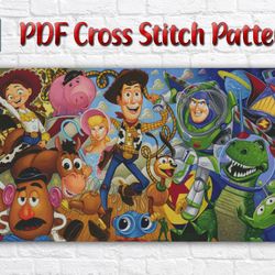 Toy Story Cross Stitch Pattern / Disney Cross Stitch Pattern / Disney Instant Counted Printable PDF Chart