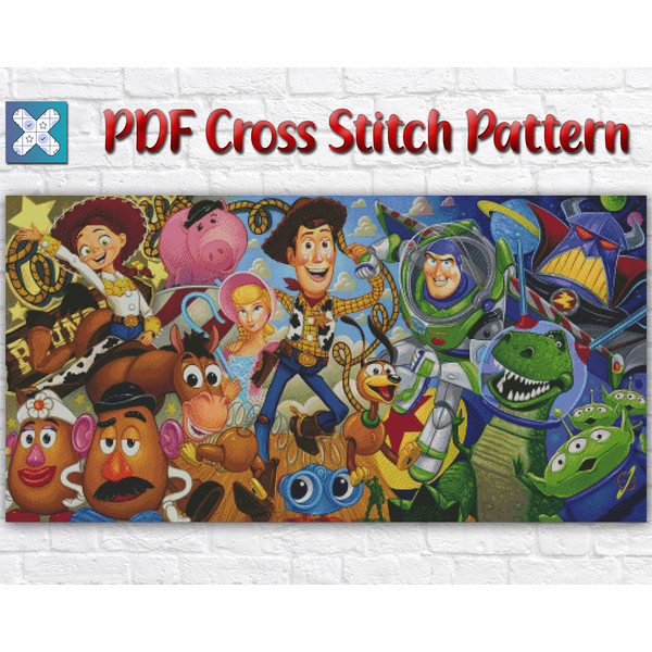 Toy Story Cross Stitch Pattern / Disney Cross Stitch Pattern | Inspire Uplift toy-story-cross-stitch-pattern-disney-cross-stitch-pattern-inspire-uplift