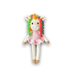 Crochet unicorn doll pattern, Amigurumi pattern, Crochet animals, Crochet patterns