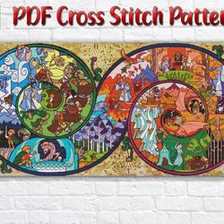 Lord Of The Rings Cross Stitch Pattern / Hobbit Cross Stitch Pattern / Stained Glass Cross Stitch Pattern / Instant PDF