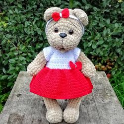 crochet teddy bear pattern, amigurumi pattern, crochet animals, crochet patterns