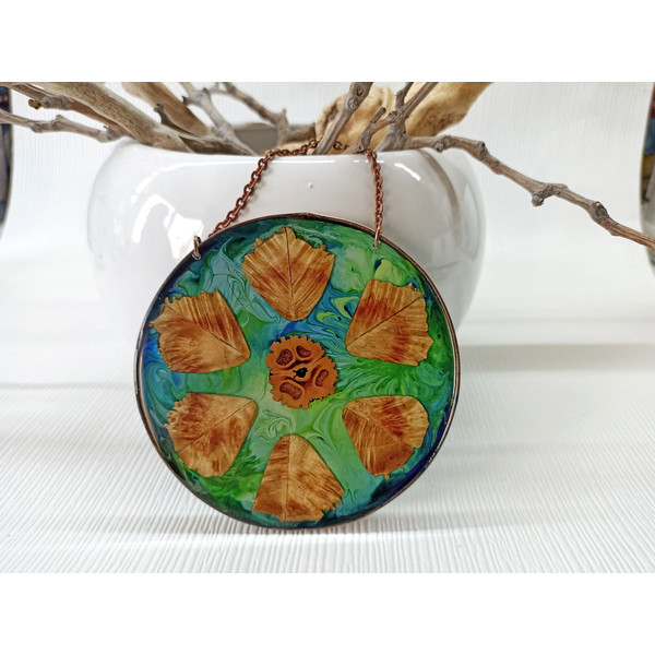 wood and resin green and blue wall hanging.jpeg