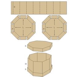 Gift box template.