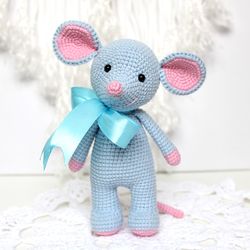 Mouse crochet pattern PDF in English  Amigurumi mouse toy pattern