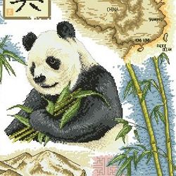 Scheme Cross Stitch Pattern | Panda | #133