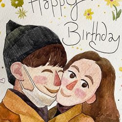 (electronic file) custom digital portrait from photo, personalized portraits,gifts for birthday, anniversary