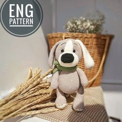 Amigurumi Dog crochet pattern PDF. Amigurumi puppy crochet pattern.