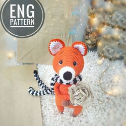 Amigurumi Fox crochet pattern. Amigurumi tutorial woodland animal. DIY crochet wild animal