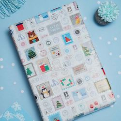 eVincE Gift Wrapping Paper Christmas | wrapped gifts to cheer kids lovely Xmas stamps |New year party office gifts