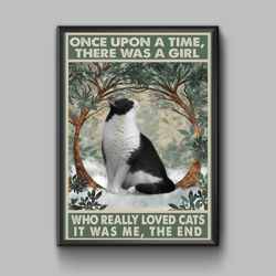 funny cat illustration, funny cat poster, digital download
