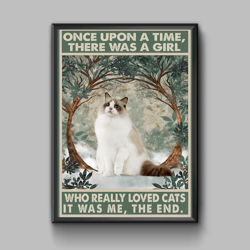 funny cat illustration, funny cat poster, digital download