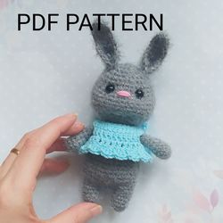 Bunny crochet pattern/ Stuffed Animal Toy Pattern/ Bunny amigurumi/ Bunny rabbit toy pattern/ PDF Pattern mini bunny toy