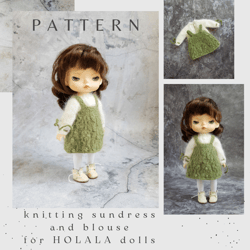 Holala pattern knit blouse and sundress. Holala pattern clothes