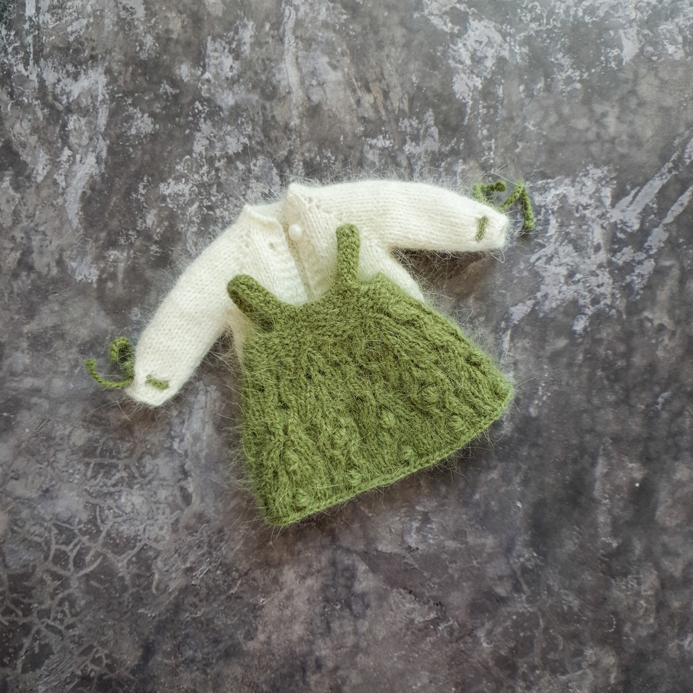 Holala pattern knit blouse and sundress. Holala pattern clothes