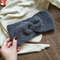Women alpaca grey handknit earwarmer Wool headband Warm handknitted headband women gray alpaca headband