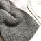 Women alpaca grey handknit earwarmer