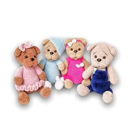 Crochet patterns, Crochet animals, Crochet teddy bear pattern