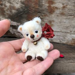 Collectible mini teddy bear