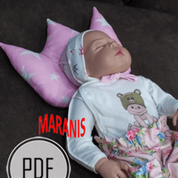 Pillow crown for newborns pattern pdf, pillow for baby, pillow for the newborn's head