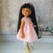 12 inch doll clothes pattern, Paola Reina knit tutorial, Paola Reina knitting dress, Doll knit pattern
