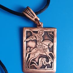 St George the Victorious Christian pendant Free shipping